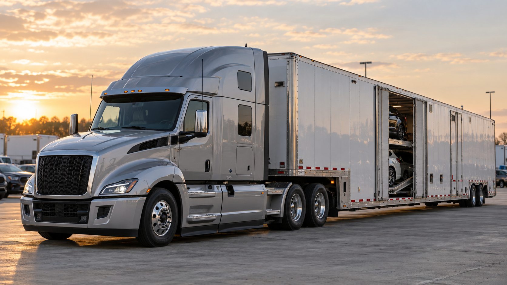 Auto transport semi truck